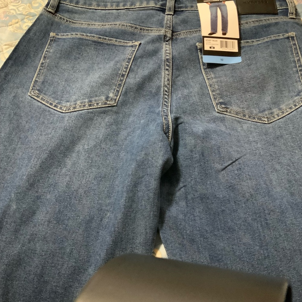 Express Blue Embellished Jeans - Picture 2 of 7